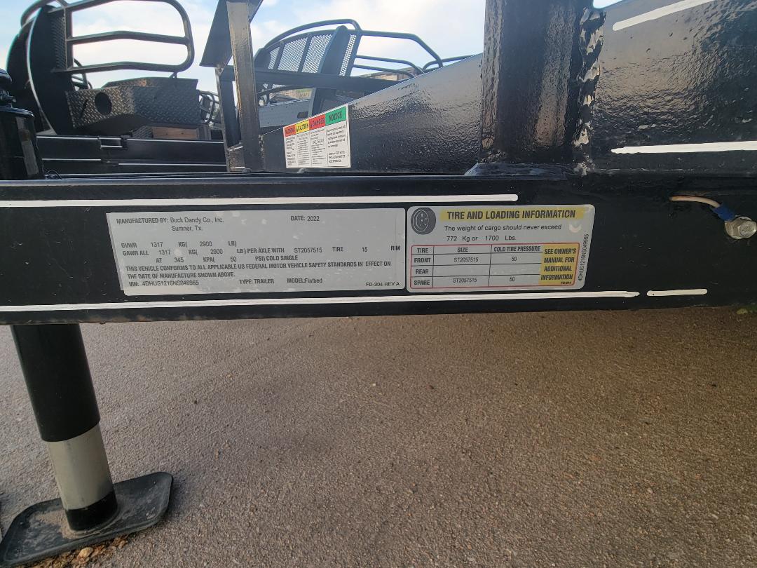 NEW LITTLE BUCK UTILITY 2,900 LBS. GVWR TRAILER - 12FT - 77" WIDE